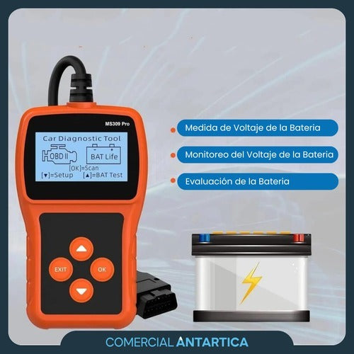 Scanner Automotriz OBDII MS309 Pro 🚗💻