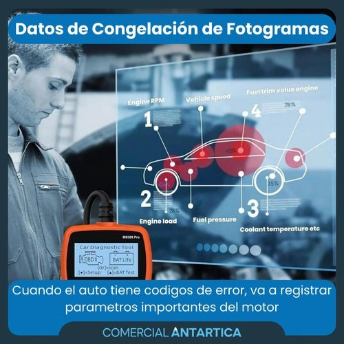 Scanner Automotriz OBDII MS309 Pro 🚗💻