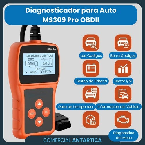 Scanner Automotriz OBDII MS309 Pro 🚗💻