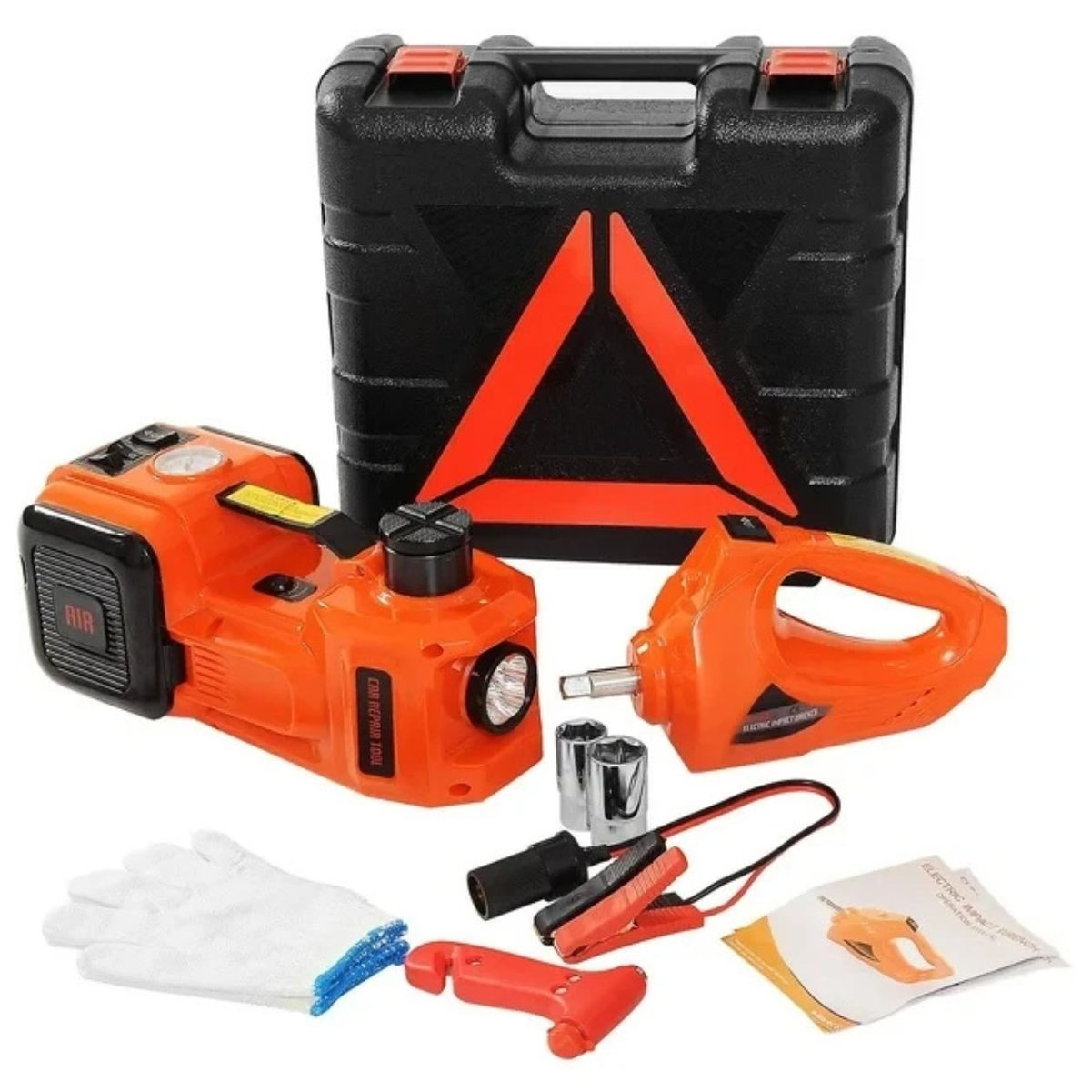 Kit Auxilio Mecánico 3 en 1 12V para Auto 🚗