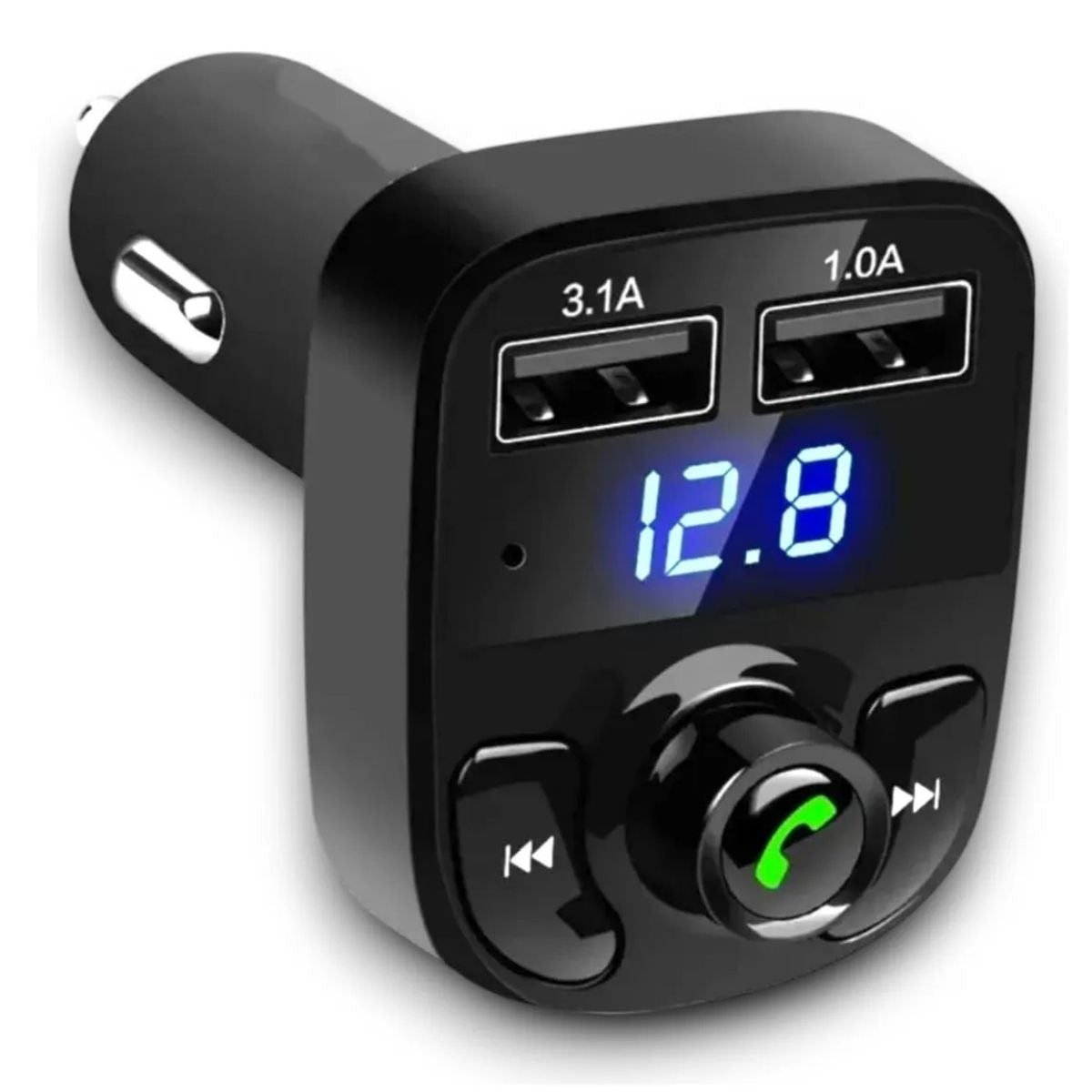 Transmisor FM Bluetooth X8 con Manos Libres y Carga Dual 🚗