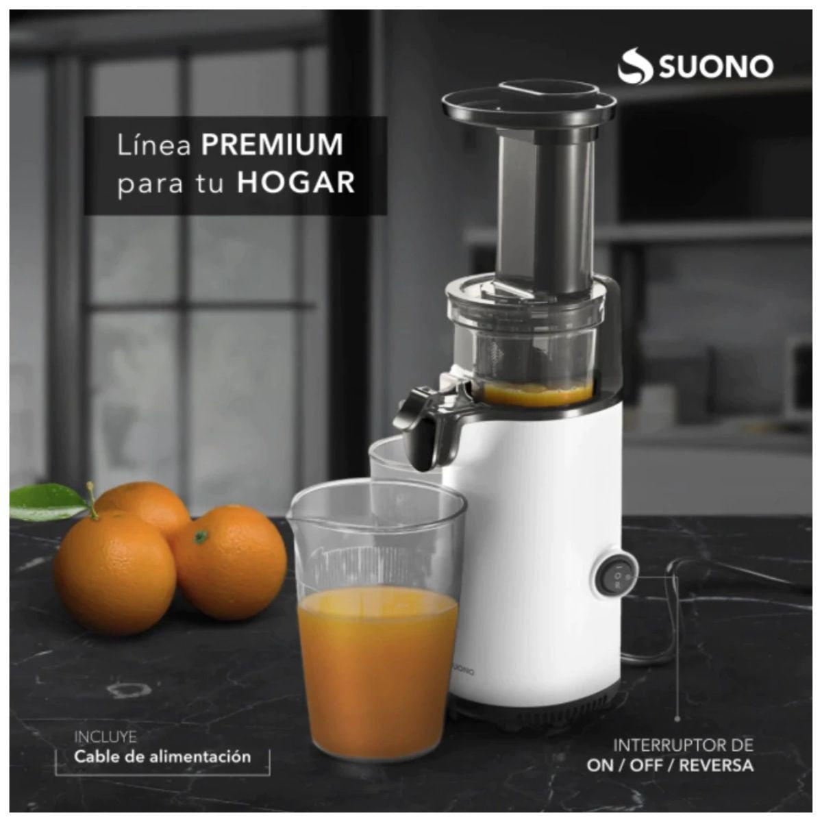 Mini Exprimidor Eléctrico de Prensado en Frío Compacto 🍊